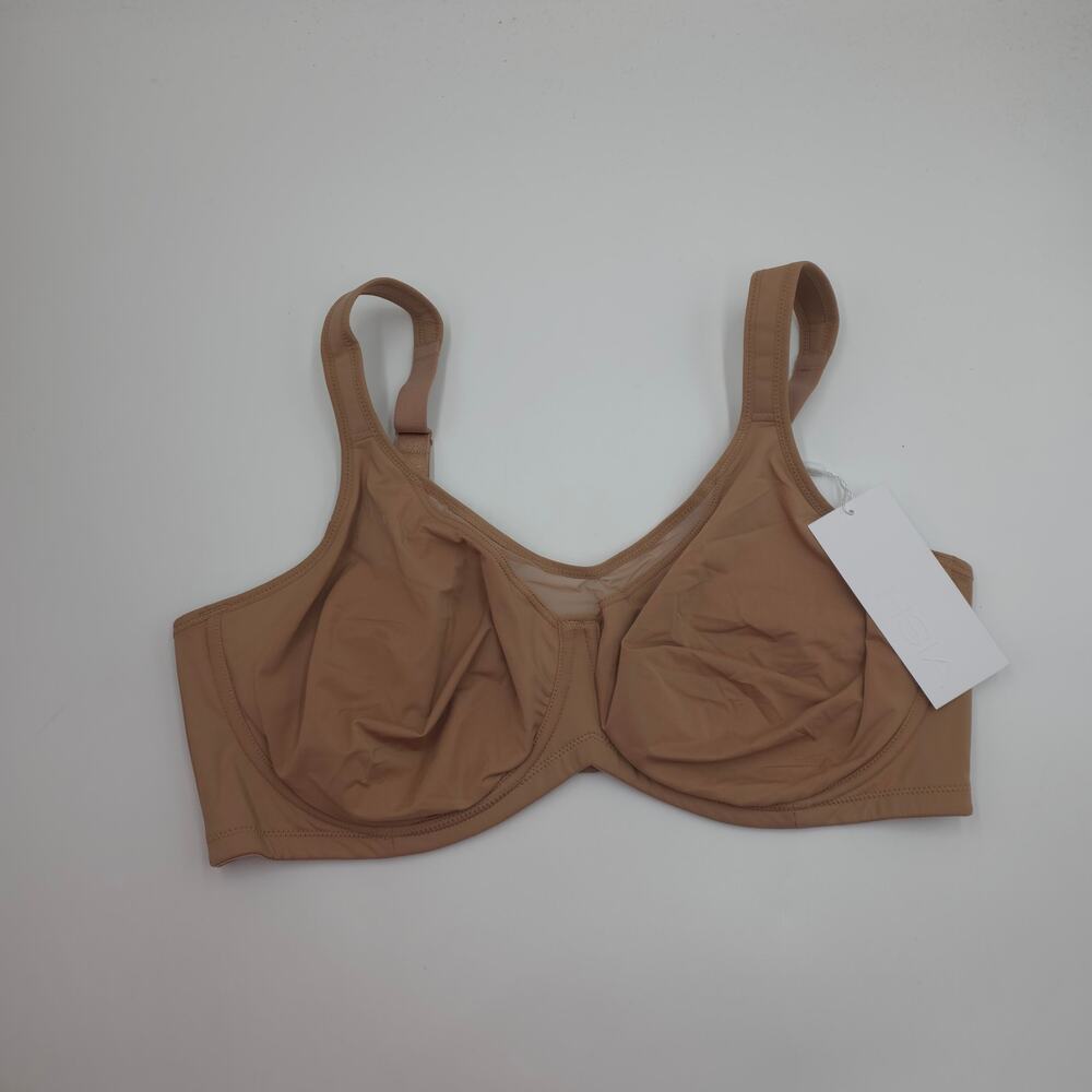 HSIA CoolComfort Smoothing Unlined Minimizer Underwire Bra Dark Beige Size 38DDD